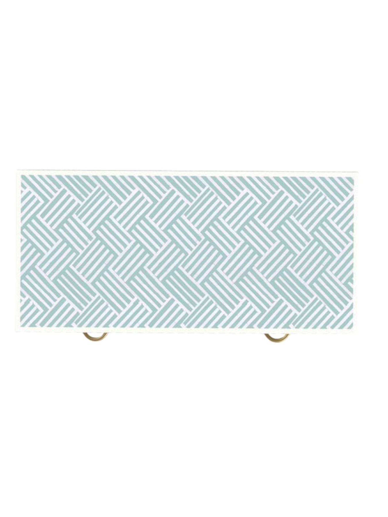 Inlay Chest of Drawers - Chevron
