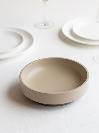 Step Bowl - L (Beige)