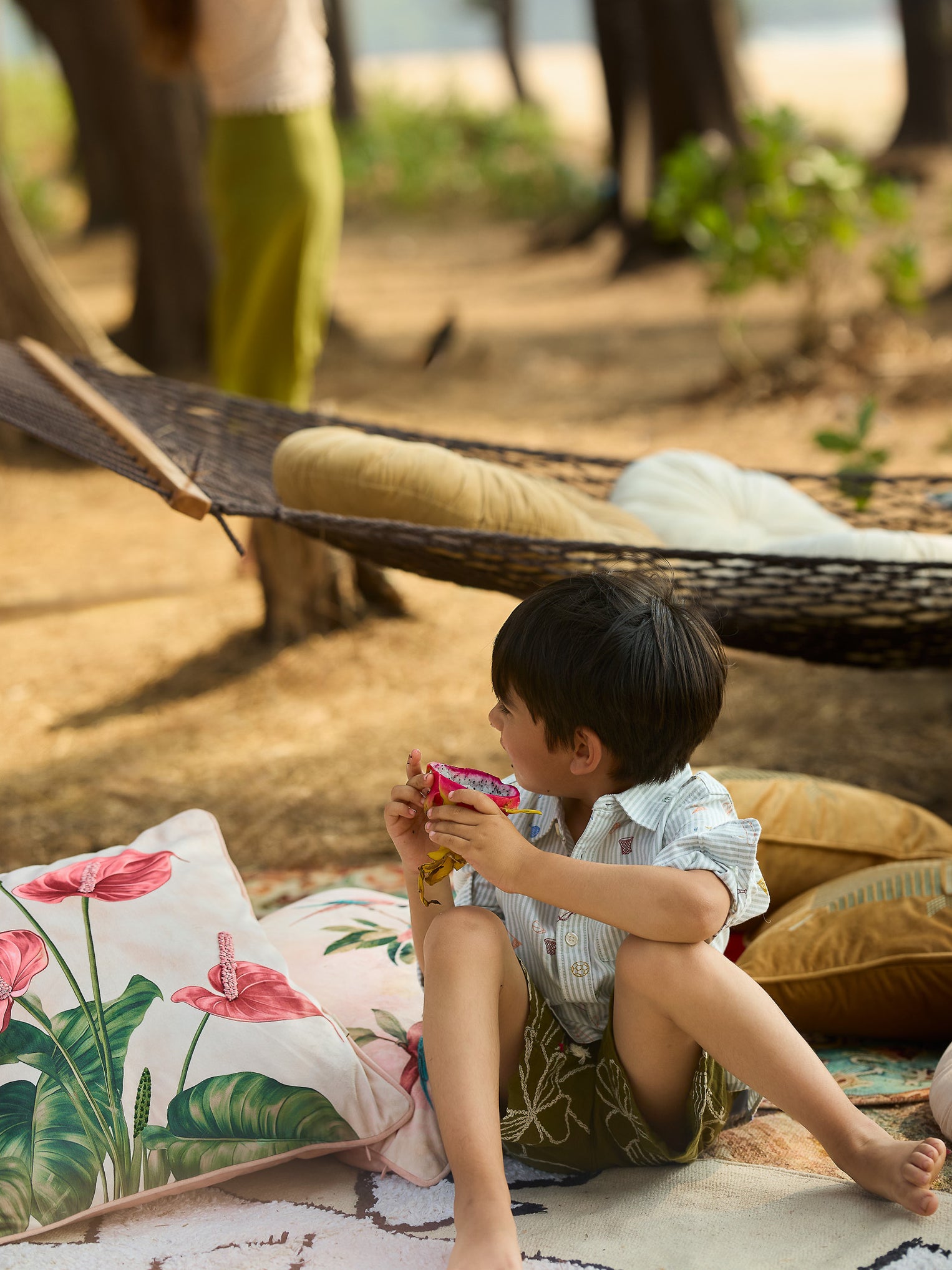 Pankhuri - Multicolor Velvet Cushion Cover