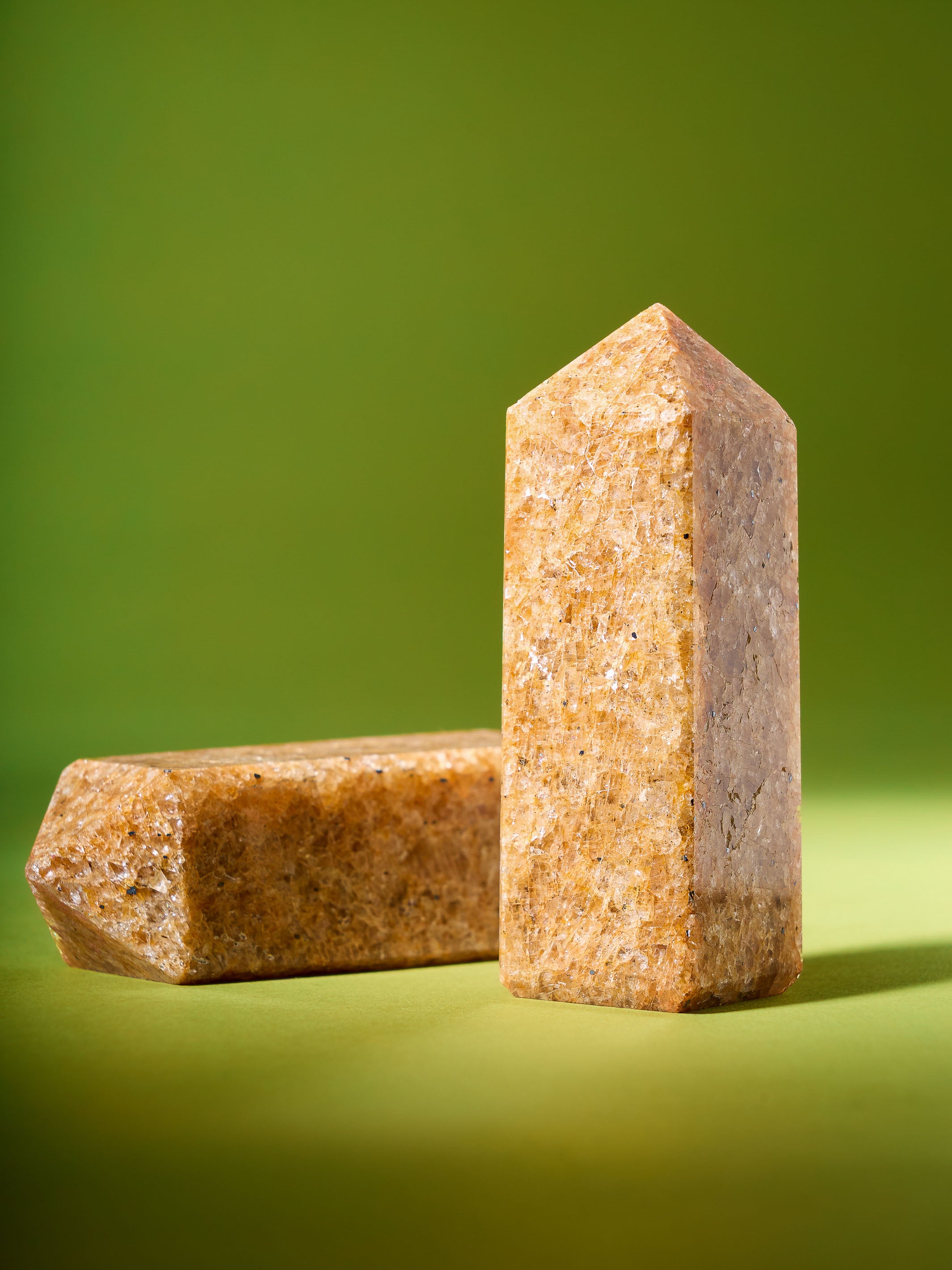Semi-precious Gemstone - Gold Quartz Tower