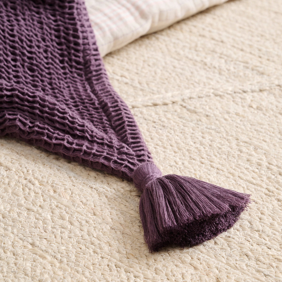 Sea Sponge Cotton Waffle Throw