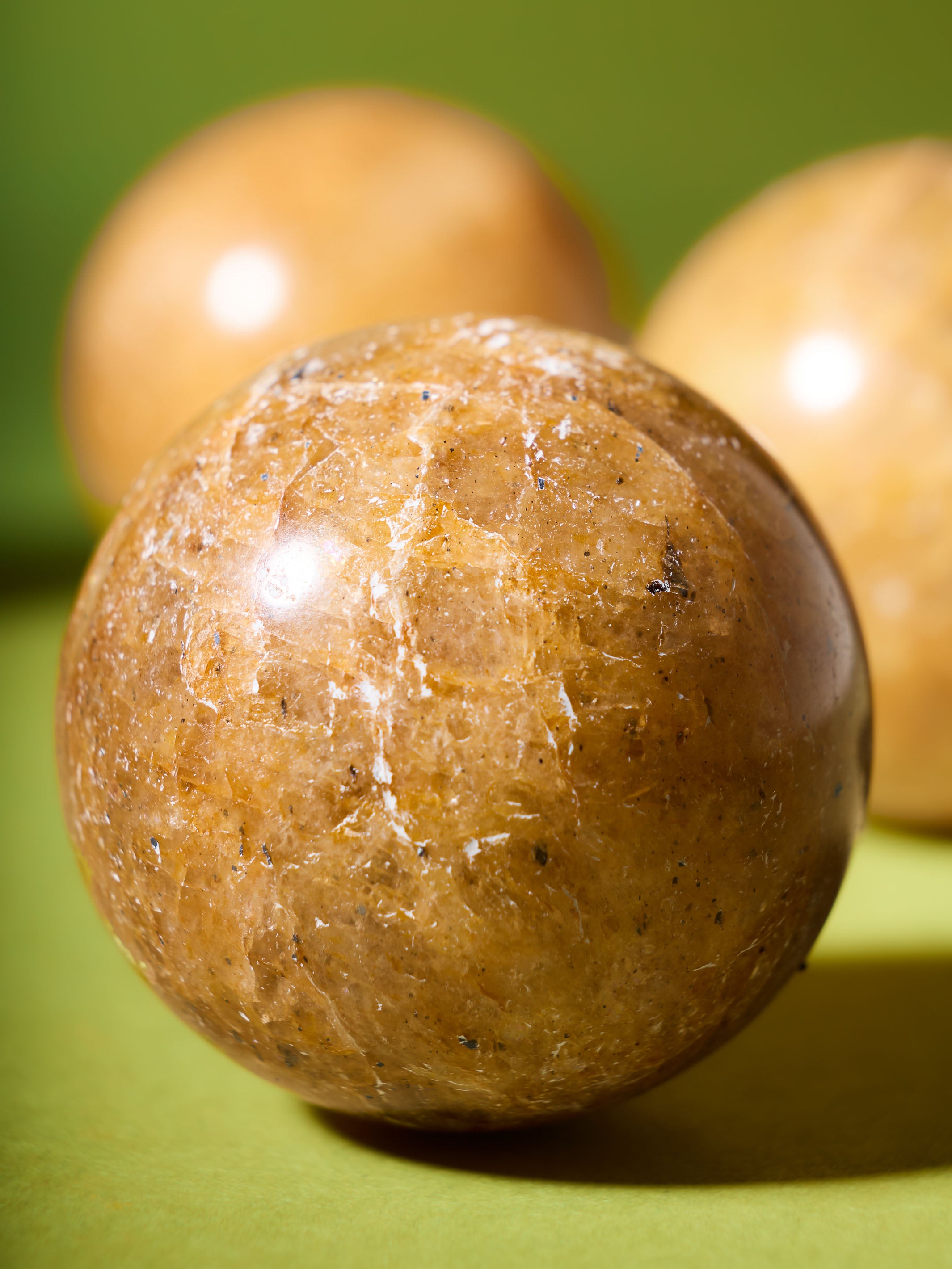 Semi-precious Gemstone - Gold Quartz Sphere