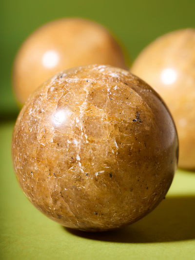 Semi-precious Gemstone - Gold Quartz Sphere