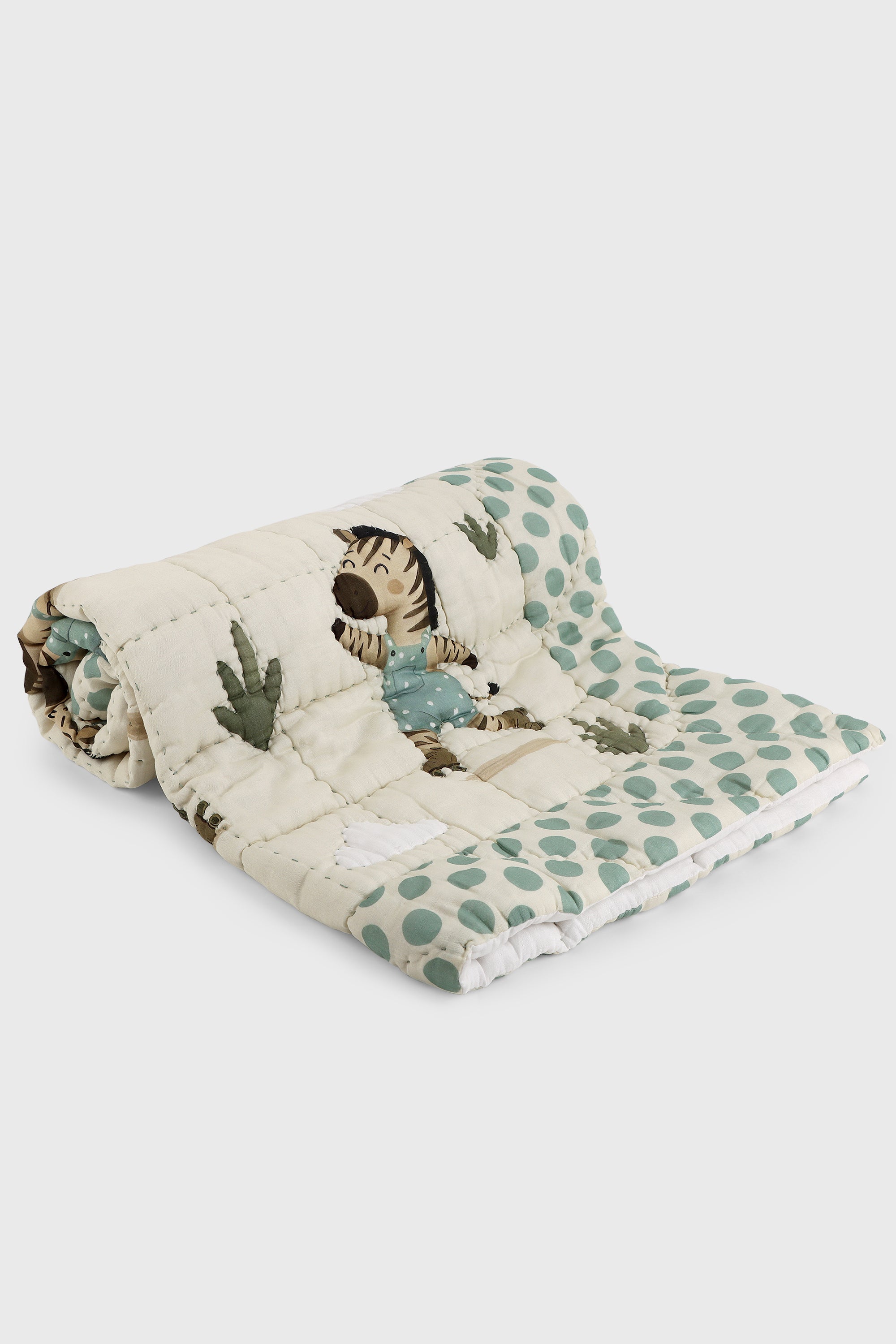 Zig-Zag Adventures Organic Cotton Baby Quilt
