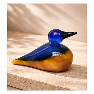 Cobalt Dusk - Handblown Glass Bird