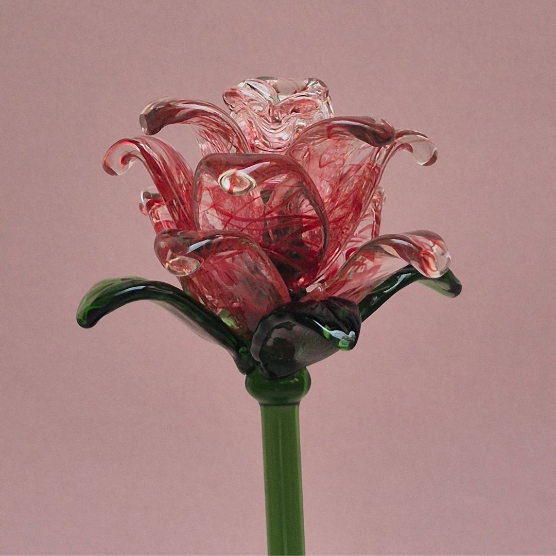 Rosalina Lisianthus- Handblown Glass Flower