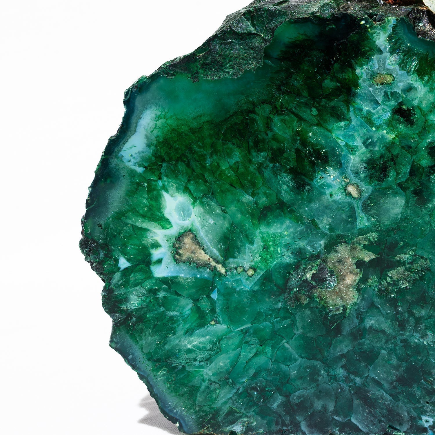 Semi Precious Planter- Green Gava