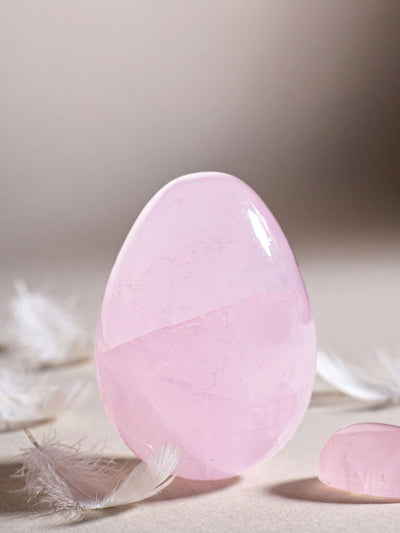 Semi-precious Gemstone - Rose Quartz Egg