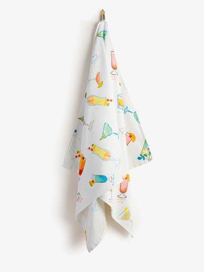 Happy Hour Printed Beach Towel