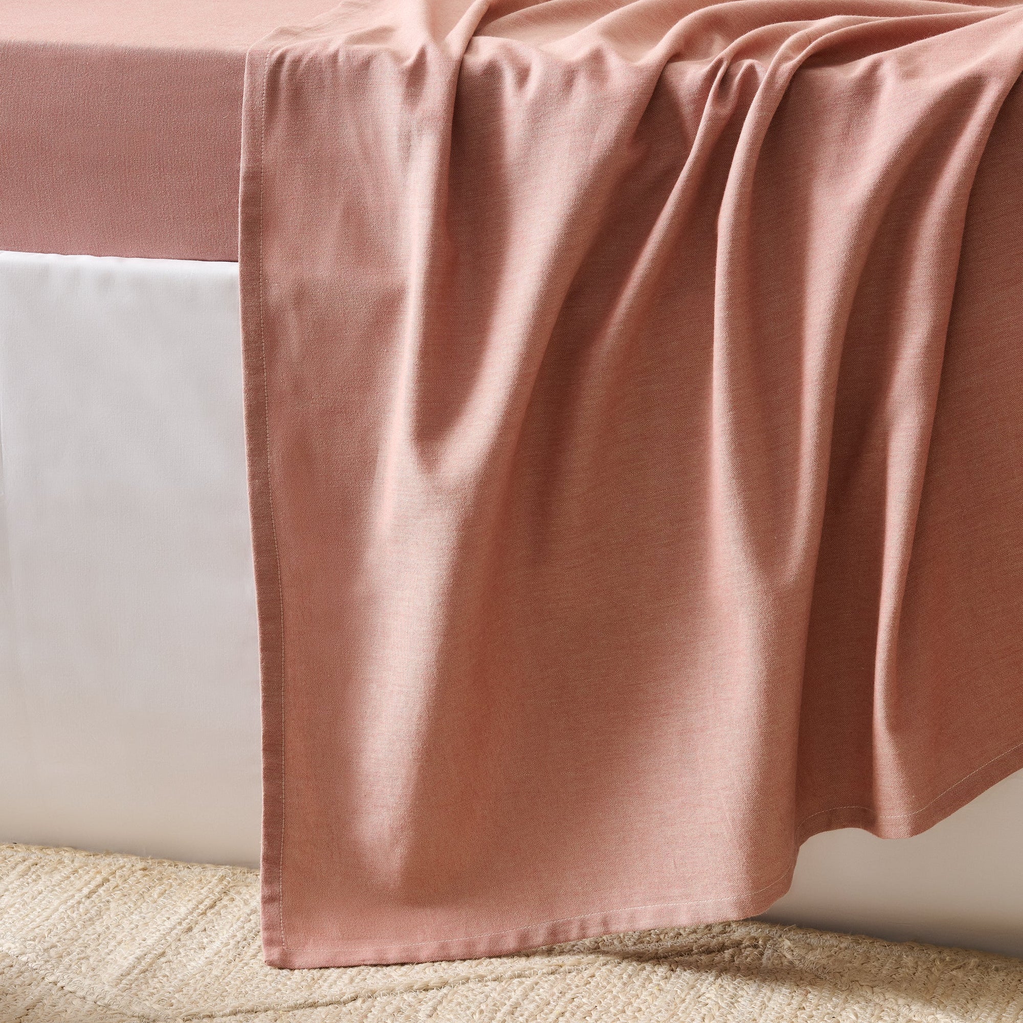 Rustic Terracotta | Cotton Bamboo | Chambray | Bedsheet