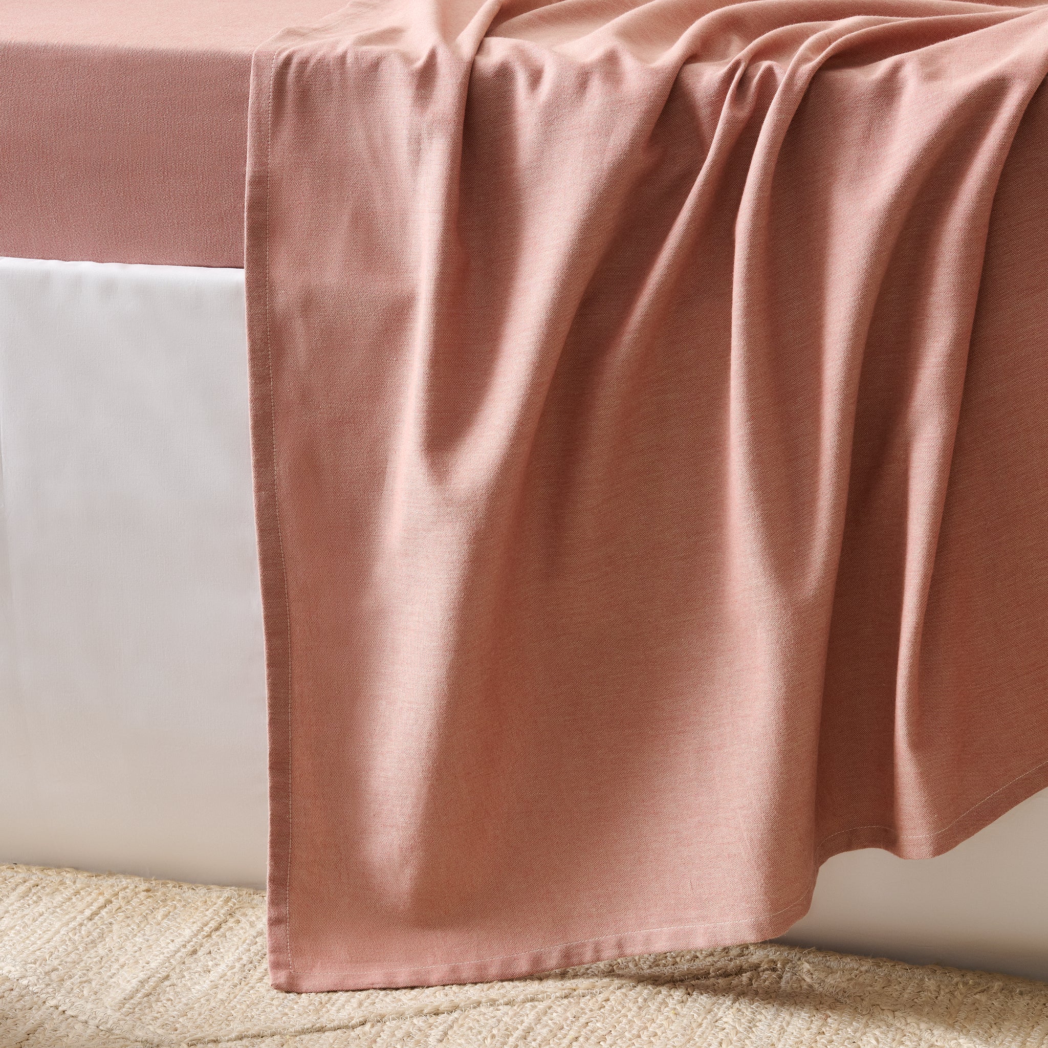 Rustic Terracotta | Cotton Bamboo | Chambray | Bedsheet