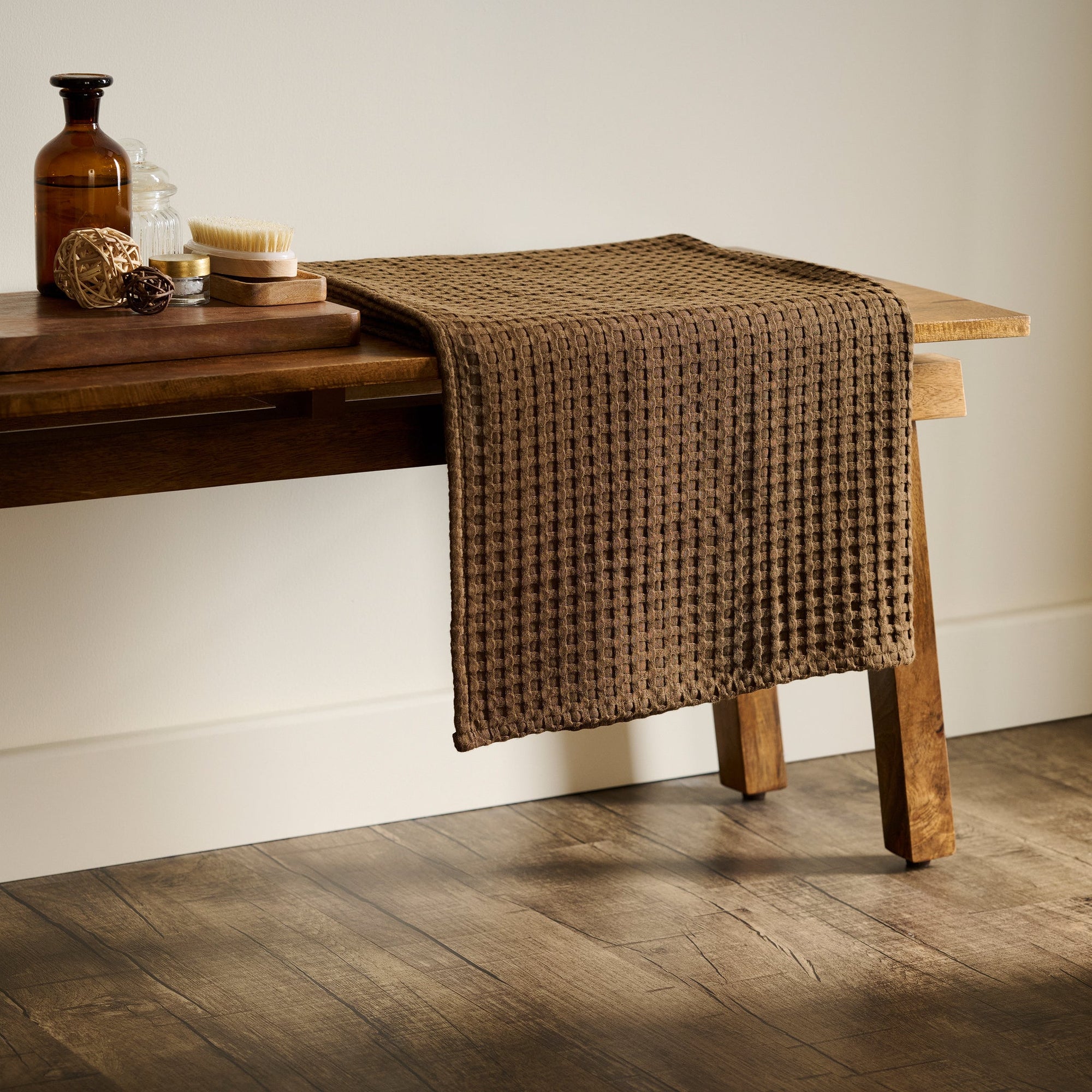Mosaic | Cotton Bamboo | Waffle | XL Bath Towel