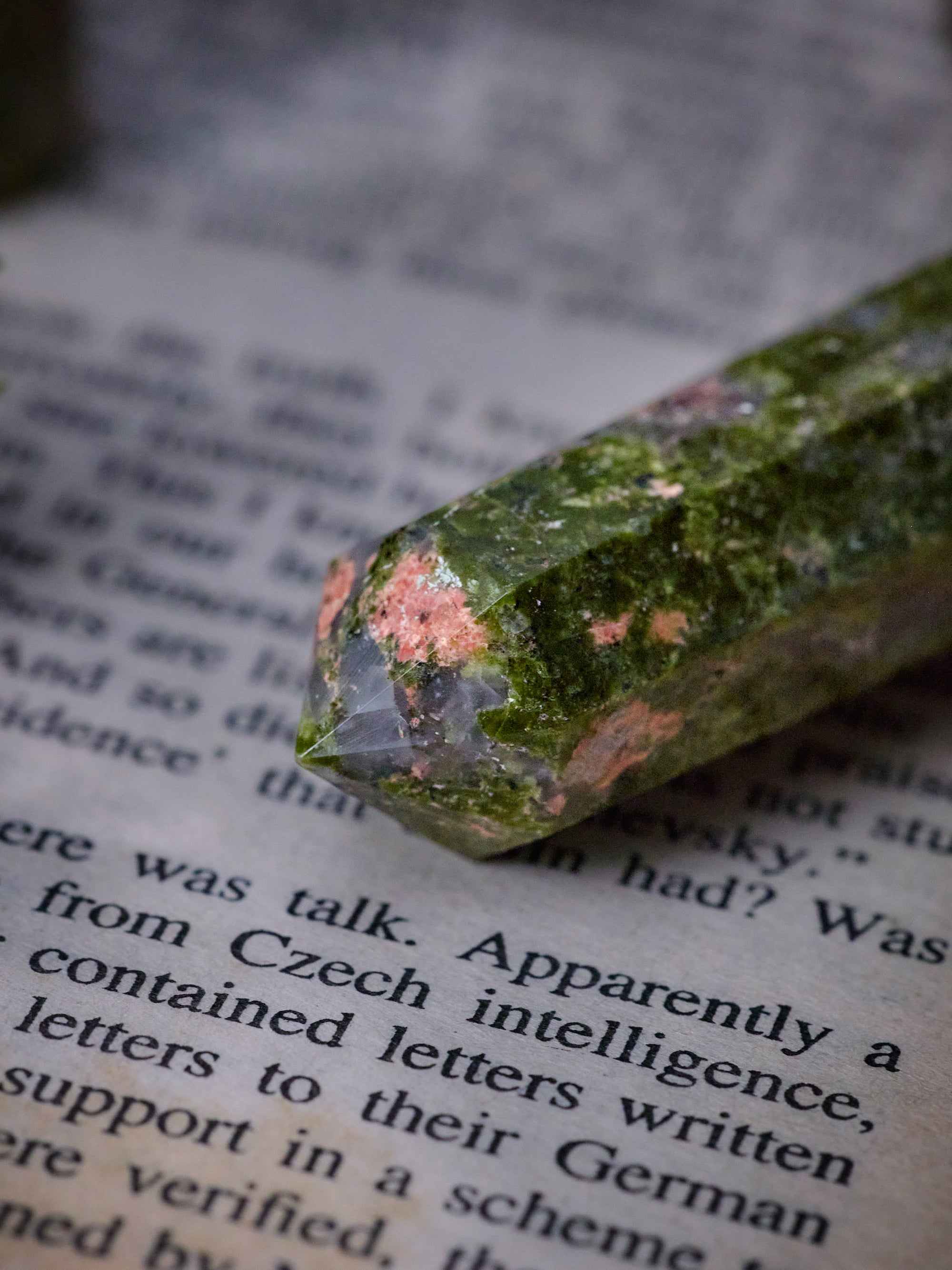 Semi-precious Gemstone - Unakite Tower