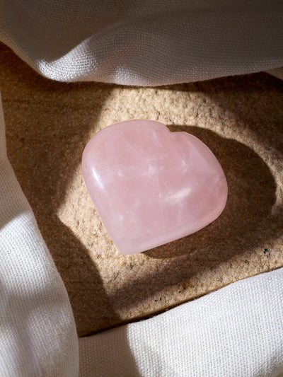 Semi-precious Gemstone - Rose Quartz Heart