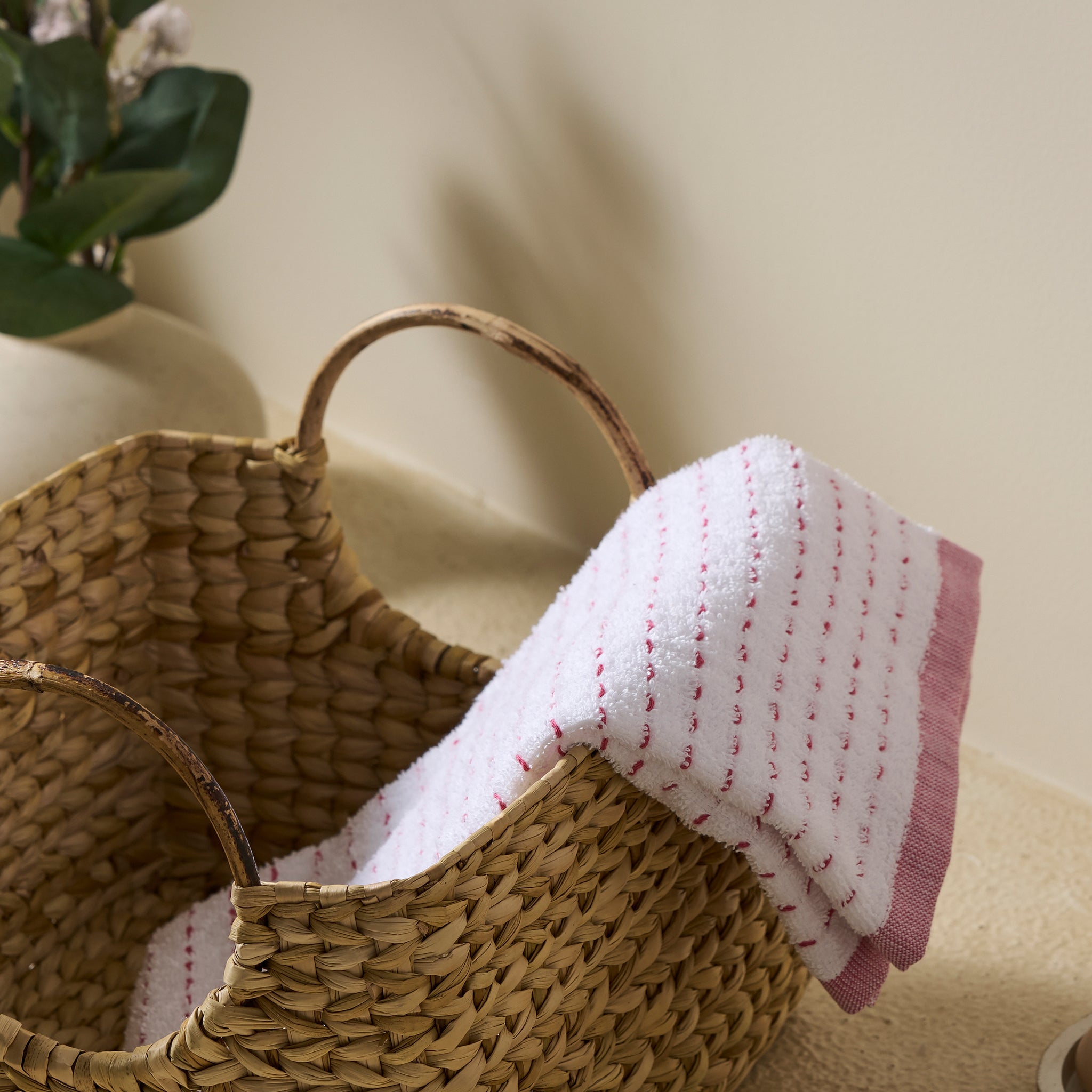 Drizzle | Cotton | Dobby Stripe Terry | Hand Towel