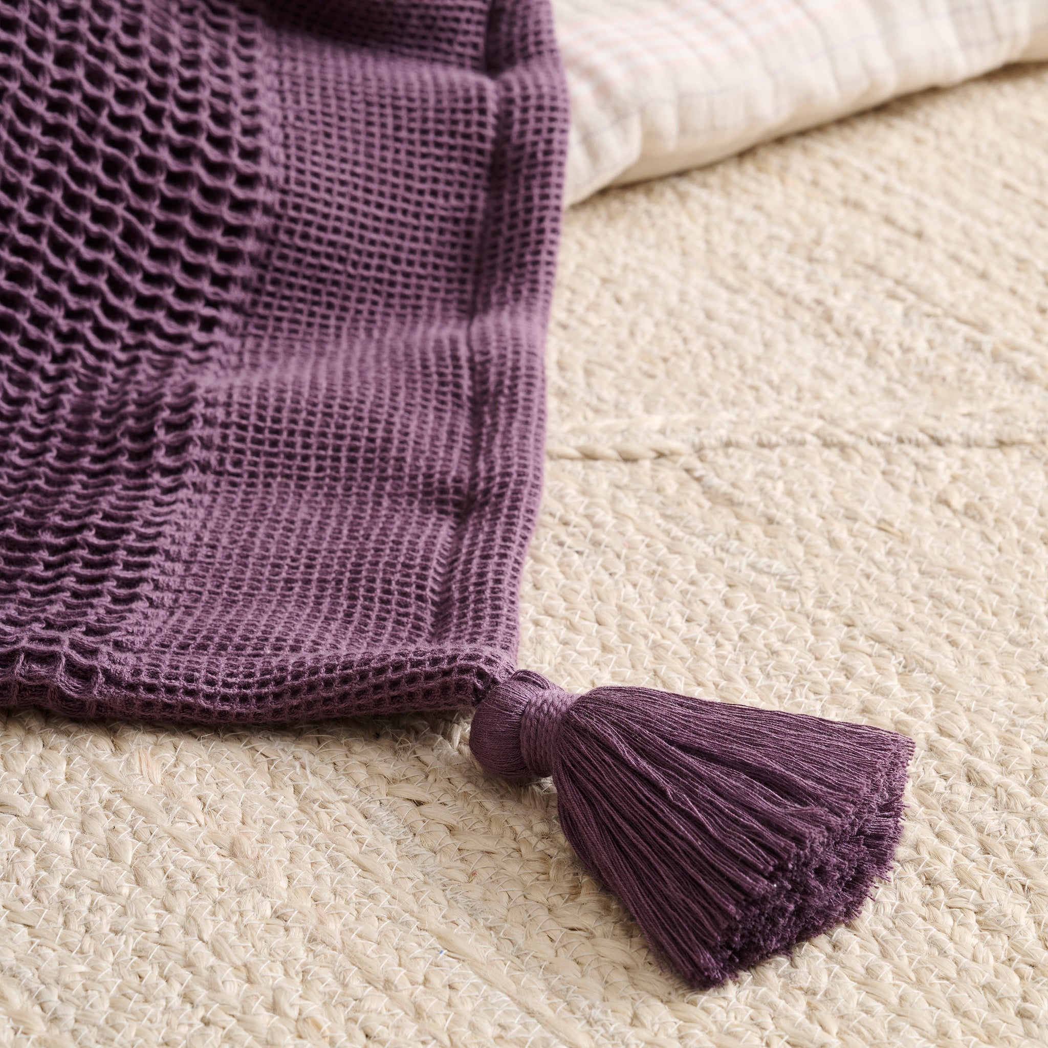 Layer Sponge Cotton Waffle Throw