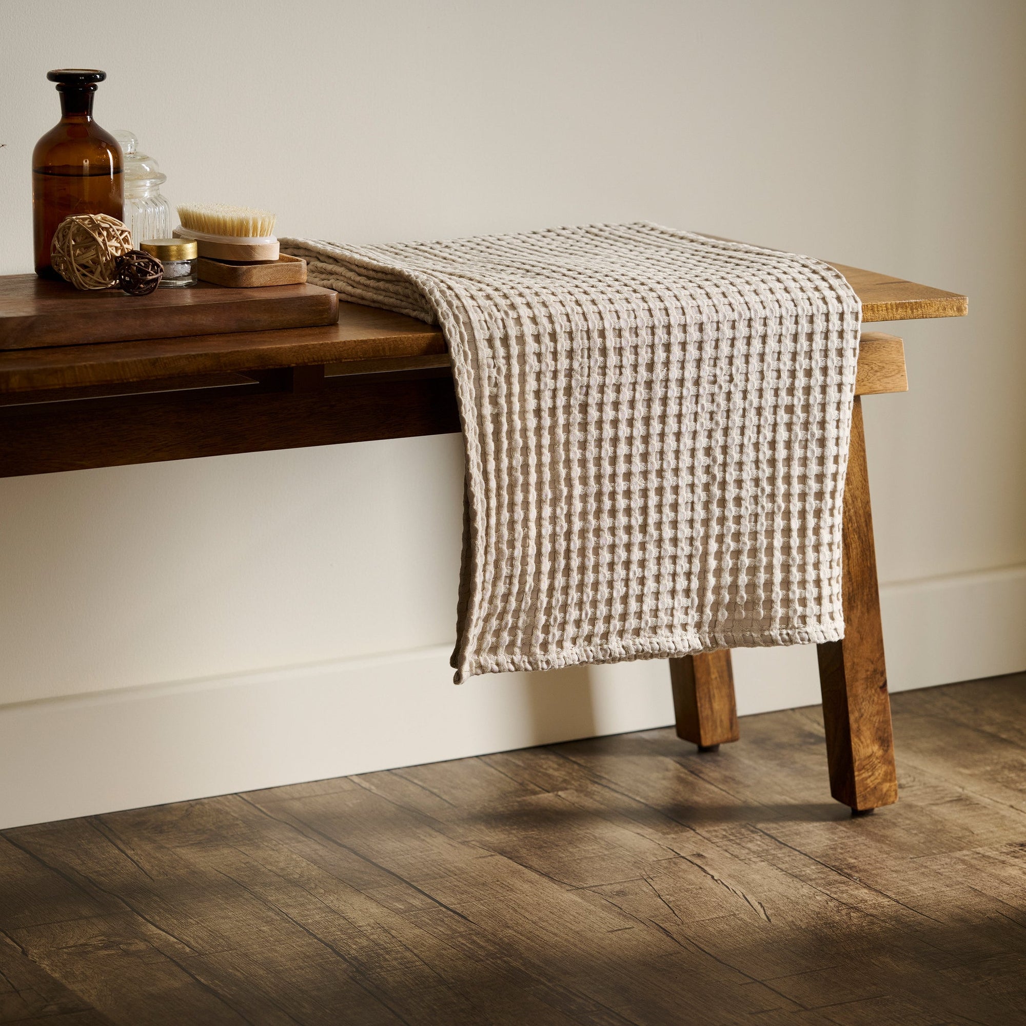 Mosaic | Cotton Bamboo | Waffle | XL Bath Towel