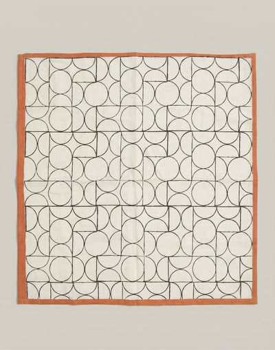 Cotton Square Scarf - Art Deco