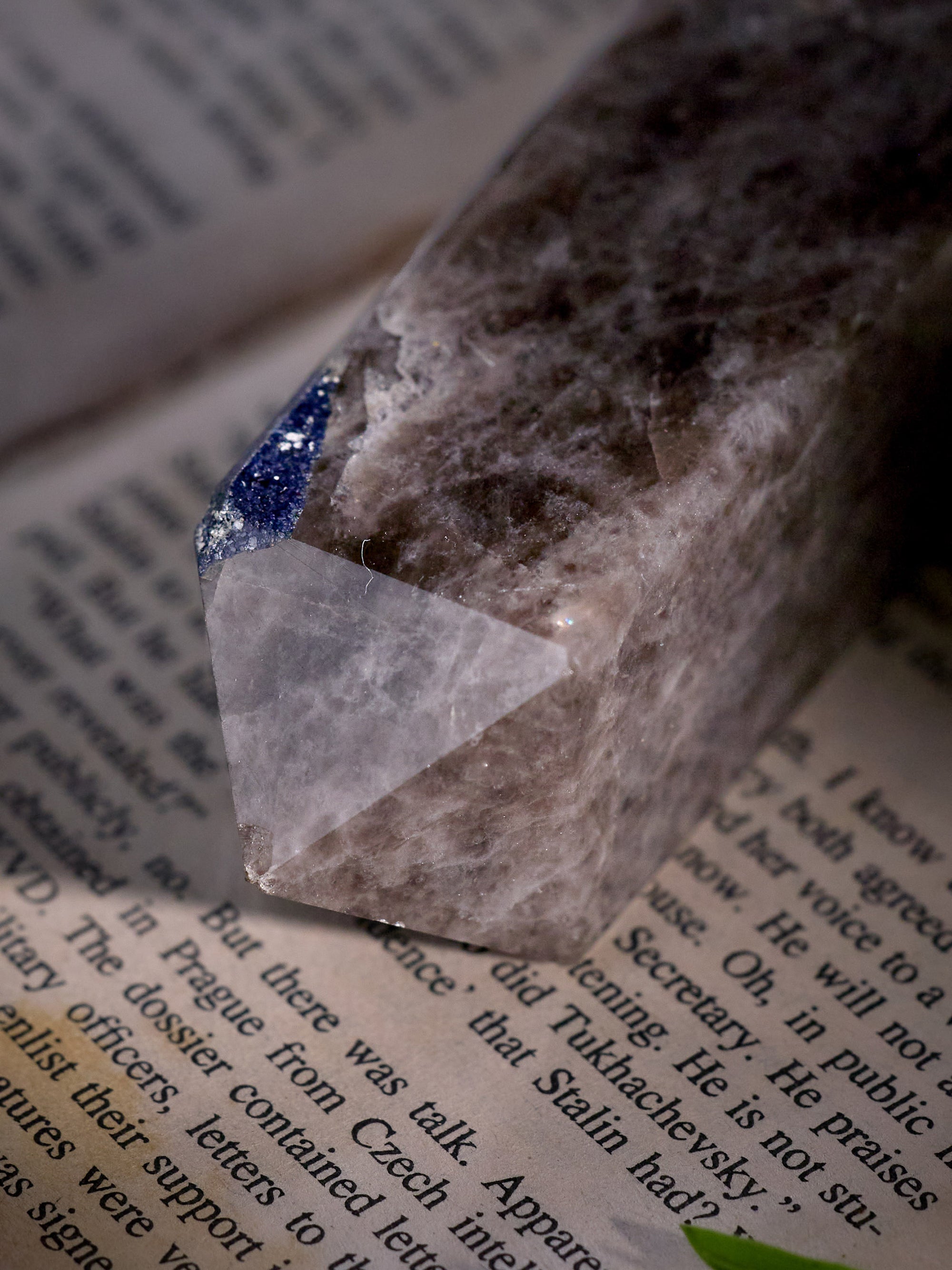 Semi-precious Stone - Smoky Quartz Tower (Dark)