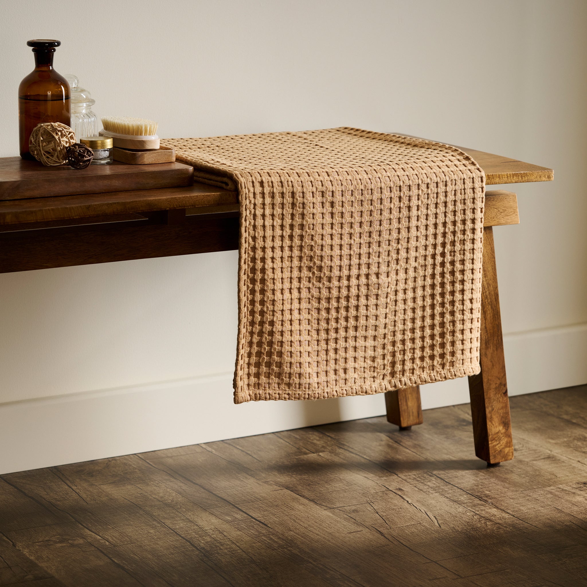Mosaic | Cotton Bamboo | Waffle | XL Bath Towel