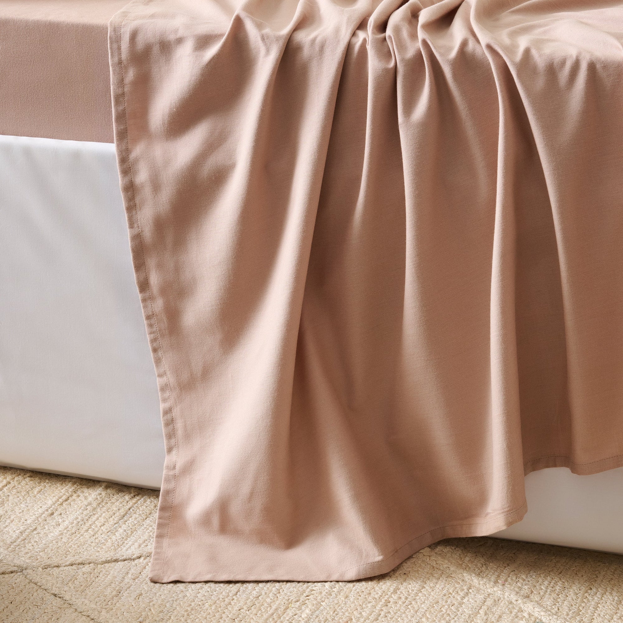 Soft Apricot | Cotton Bamboo | Chambray | Bedsheet