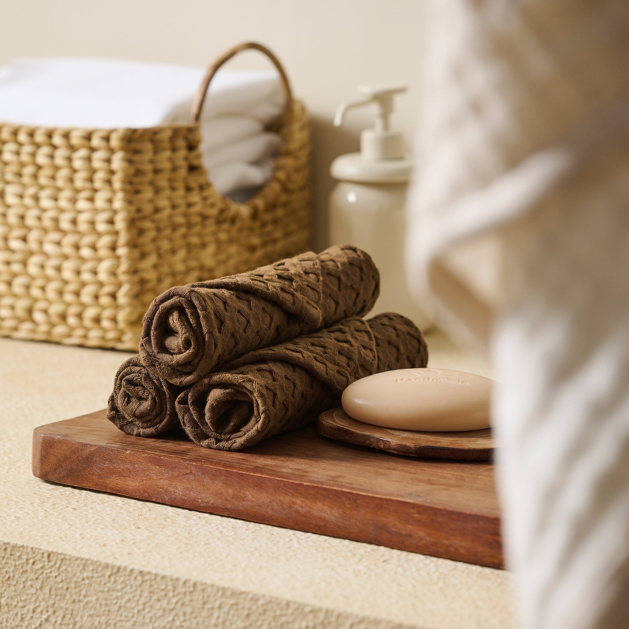 Mosaic | Cotton Bamboo | Waffle | Bath Set