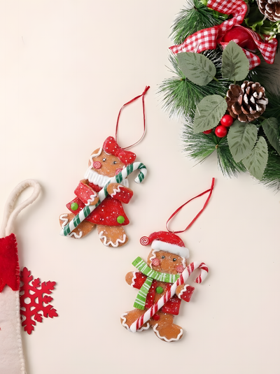 Gingerbread Ornaments (Set of 2)