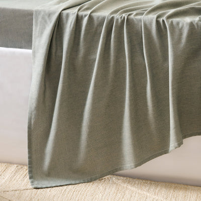 Teal Glaze | Cotton Bamboo | Chambray | Bedsheet