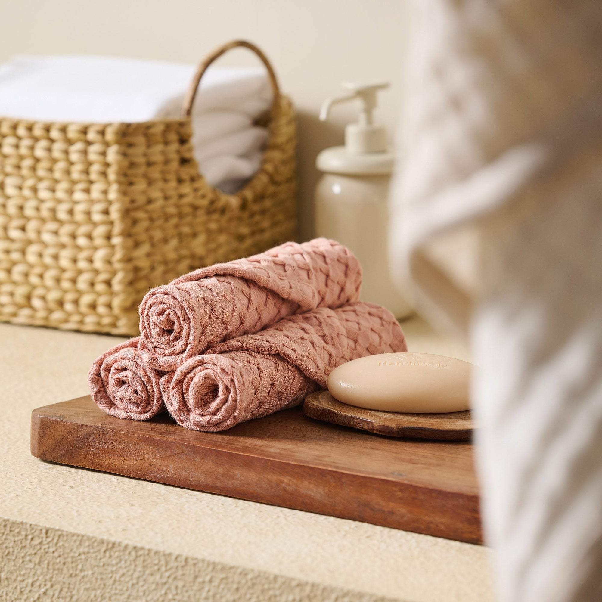 Mosaic | Cotton Bamboo | Waffle | Bath Set
