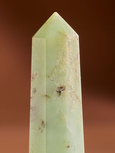 Semi-precious Gemstone - Chrysoprase Obelisk