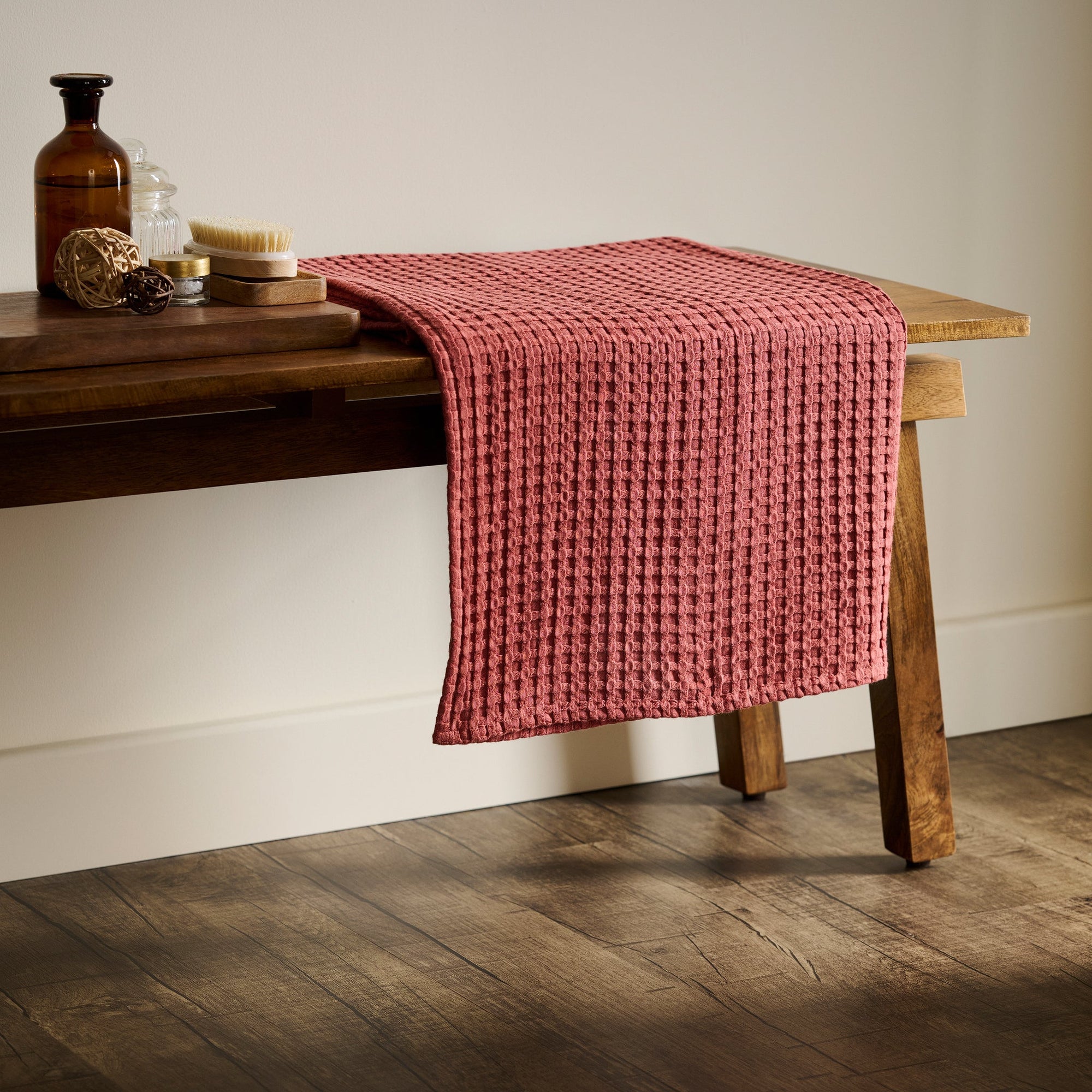 Mosaic | Cotton Bamboo | Waffle | XL Bath Towel