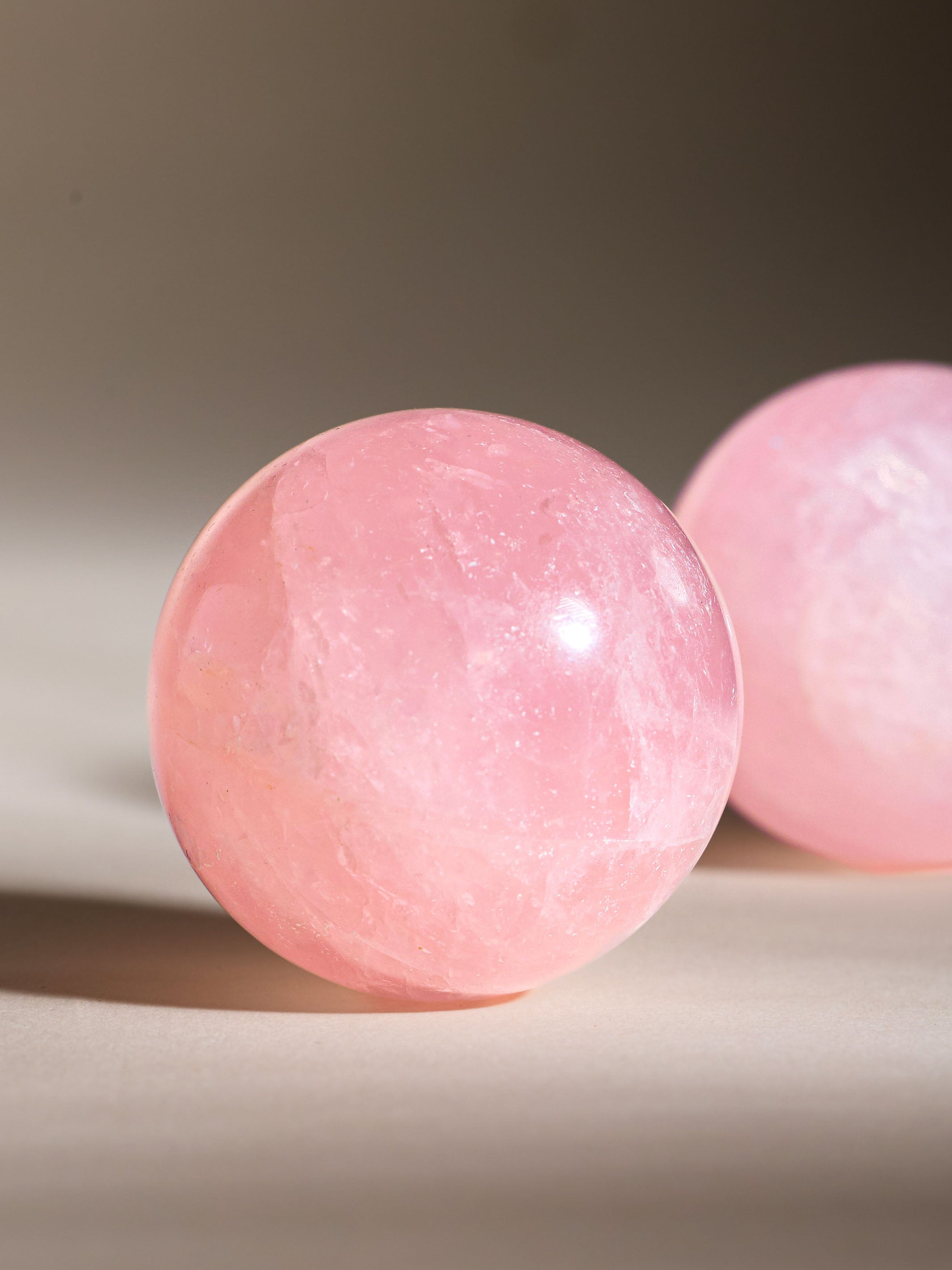 Semi-precious Gemstone - Rose Quartz Sphere