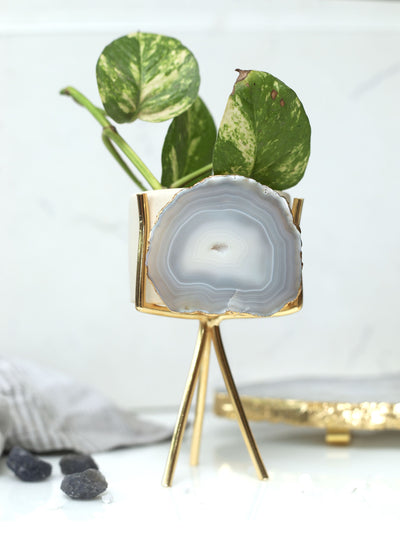 Agate Planter Natural