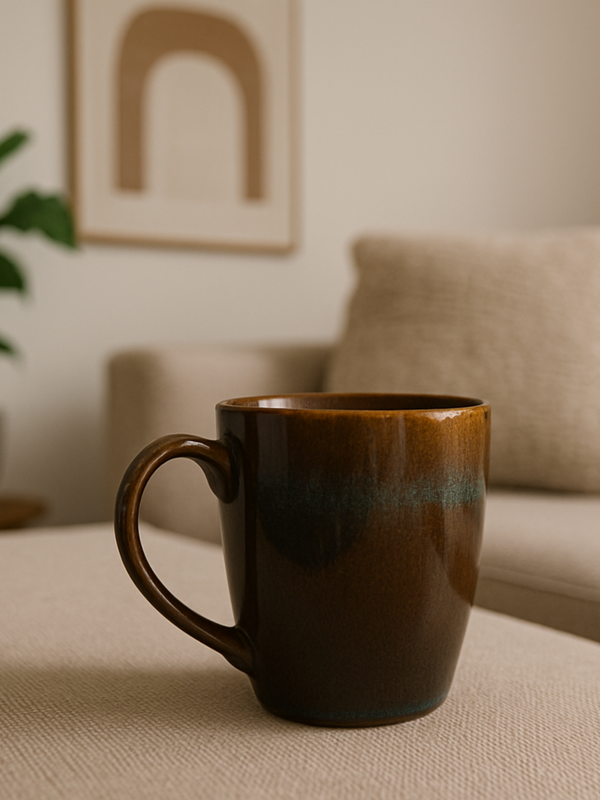 Latte Brown Ceramic Coffee Mug – 350ML