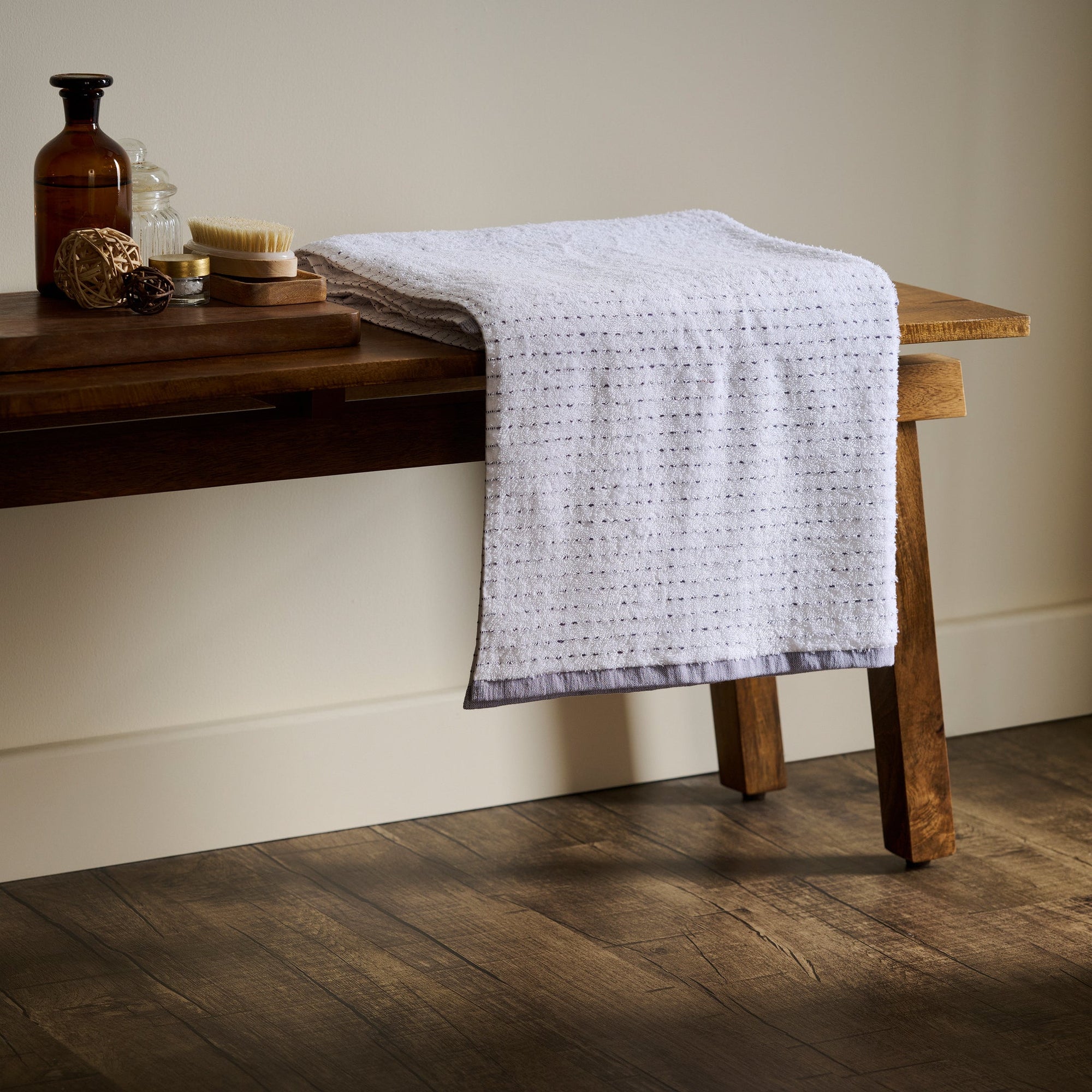 Drizzle | Cotton | Dobby Stripe Terry | Bath Towel