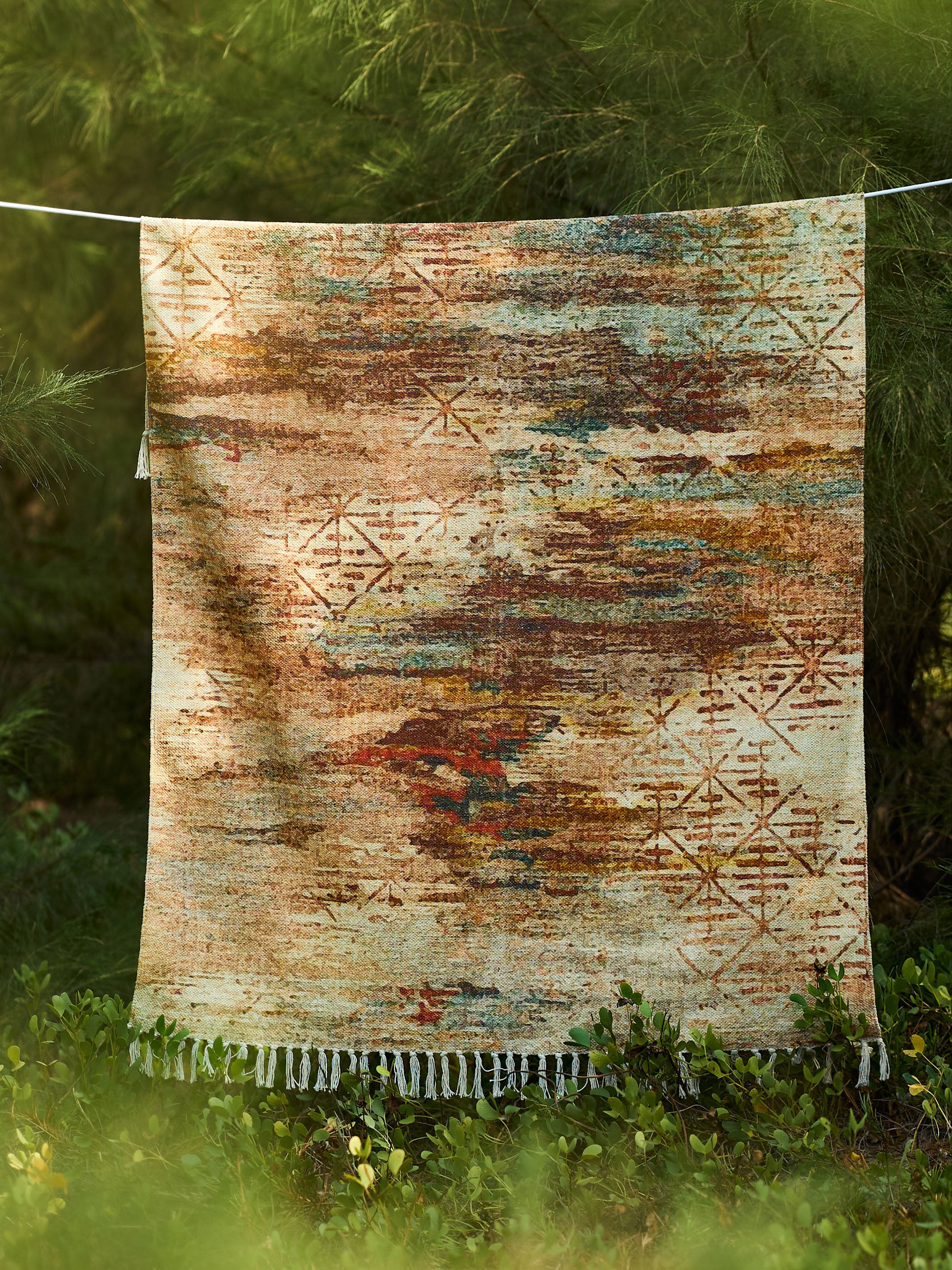 Printed Handloom Rug - Spectrum