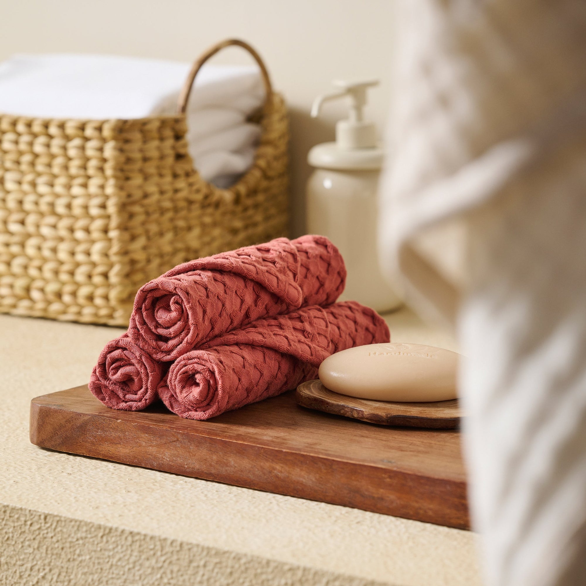 Mosaic | Cotton Bamboo | Waffle | Bath Set
