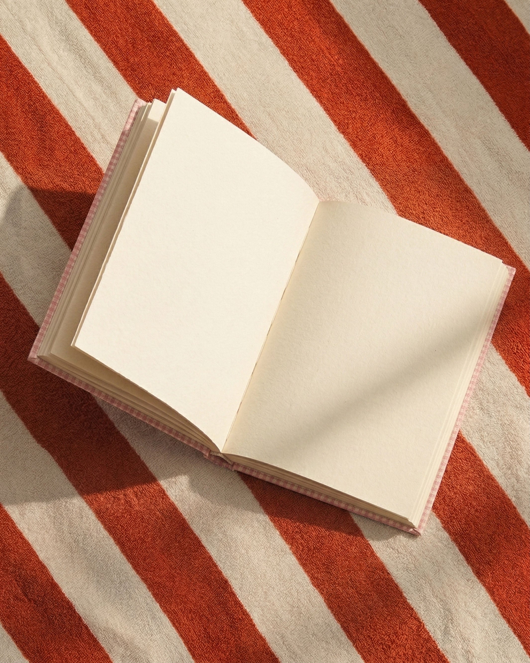 Handcrafted Sustainable A5 Diary Journal Notebook l Handmade Paper l Love Checks