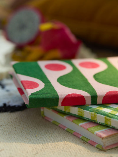 Handcrafted Sustainable A5 Diary Journal Notebook l Handmade Paper l Tide Dot
