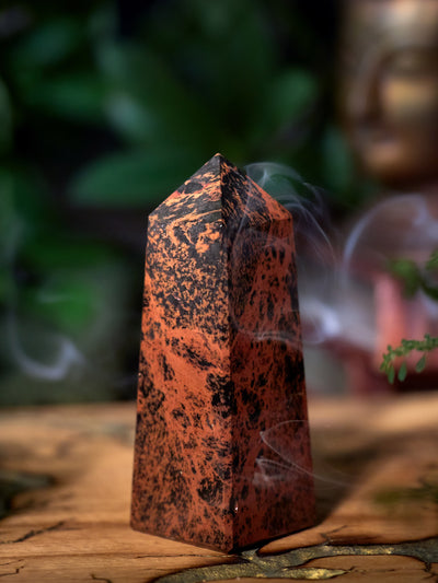 Semi-precious Gemstone - Mahogany Obsidian Tower