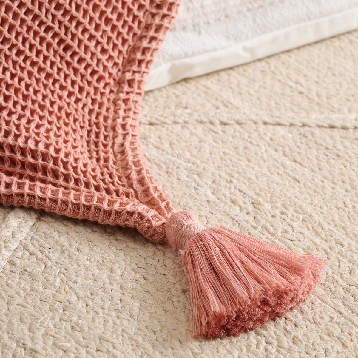 Sea Sponge Cotton Waffle Throw