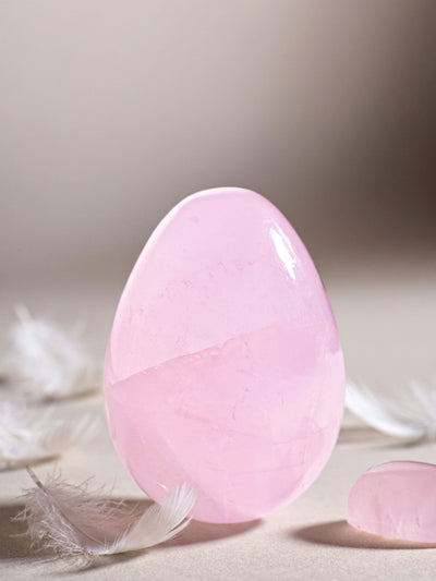 Semi-precious Gemstone - Rose Quartz Egg