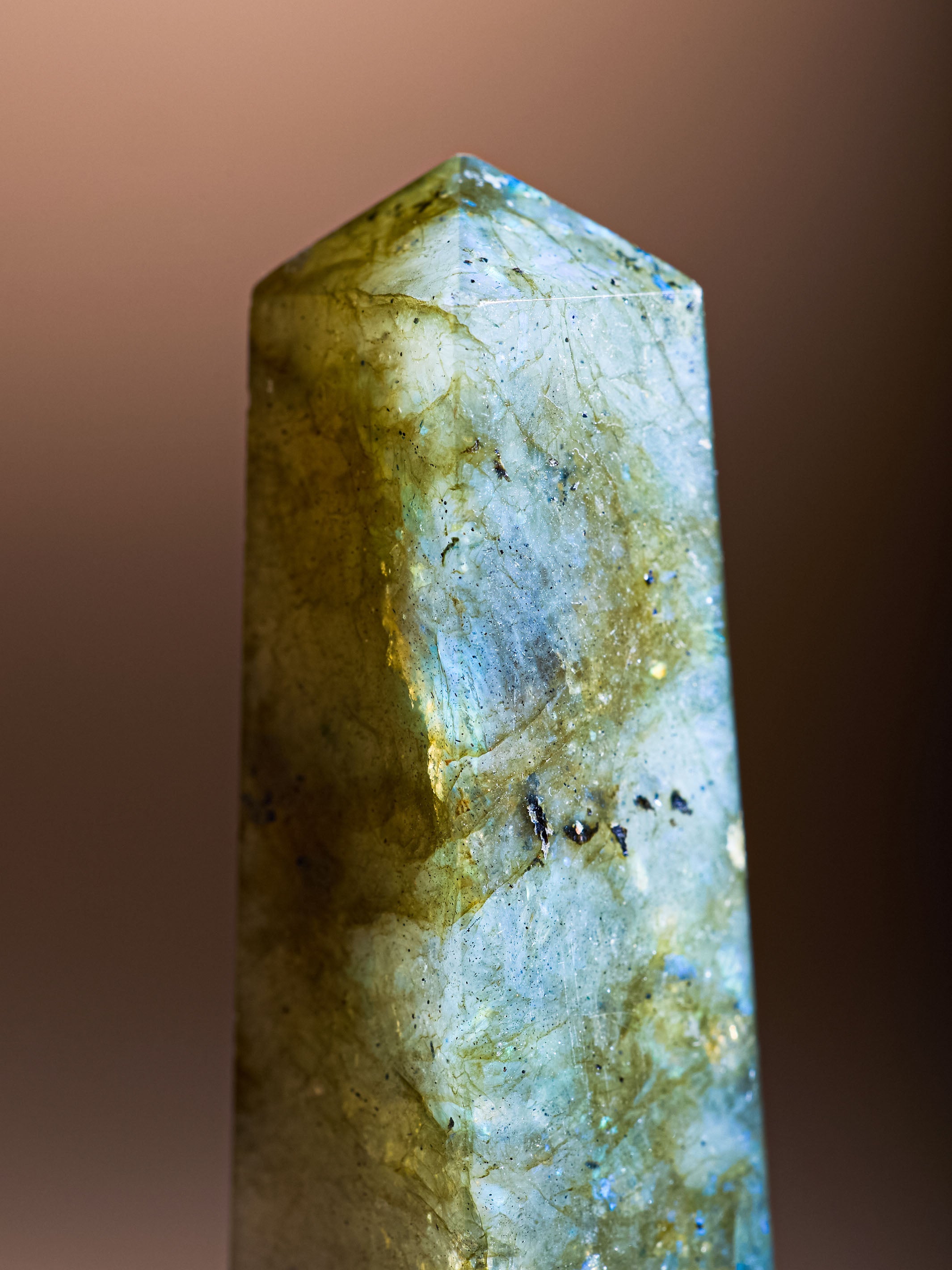 Semi-precious Gemstone - Labradorite Obelisk
