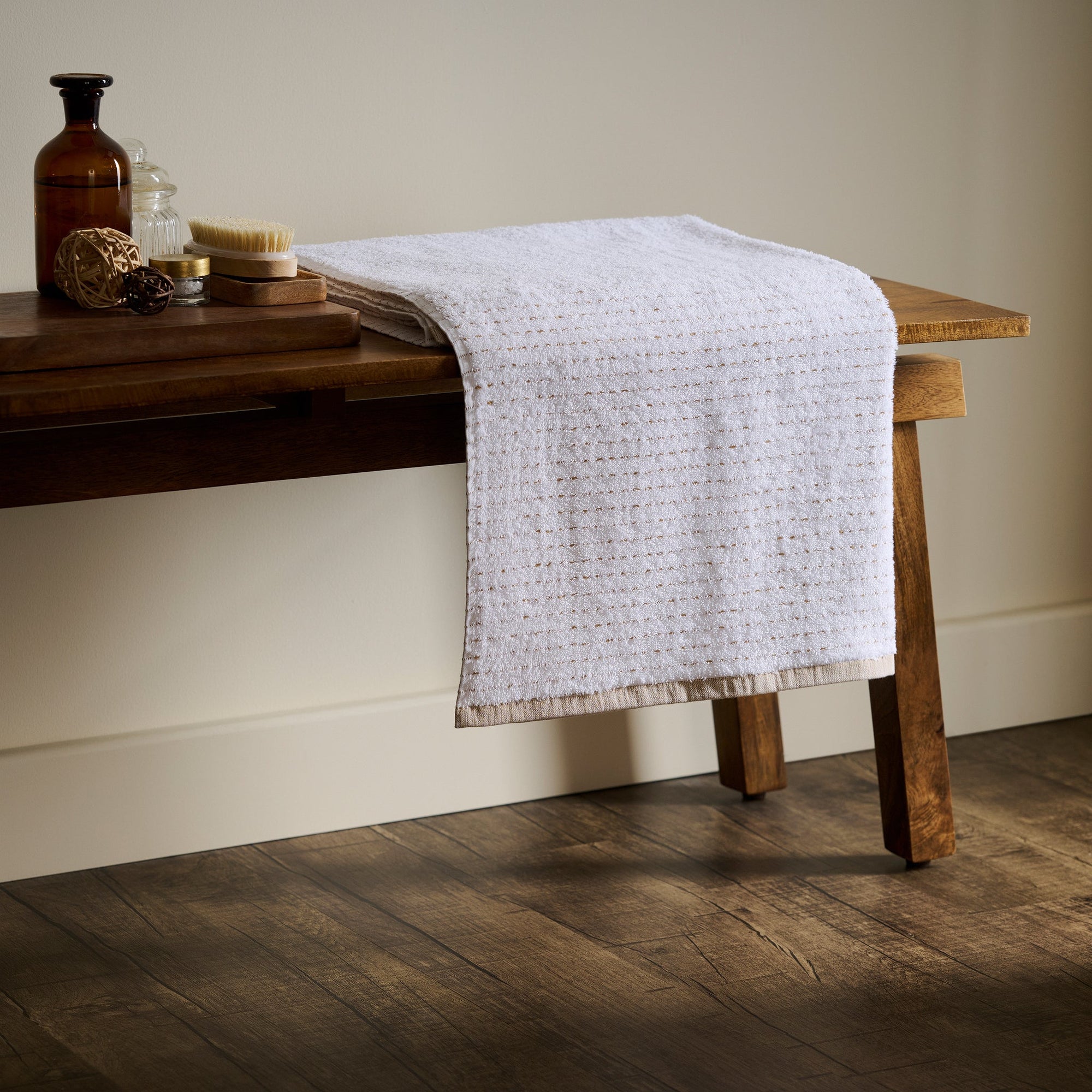 Drizzle | Cotton | Dobby Stripe Terry | Bath Towel