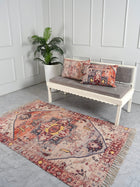 Serenity Bloom Embroidered Rug