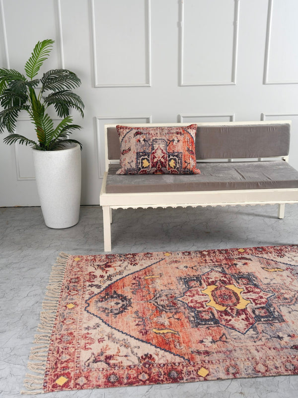 Serenity Bloom Embroidered Rug
