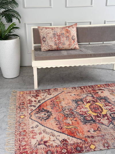 Serenity Bloom Embroidered Rug