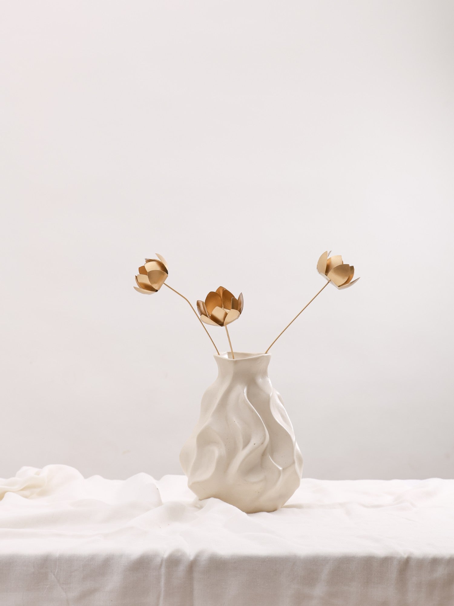 Golden Lotus Blossom Metal Sticks