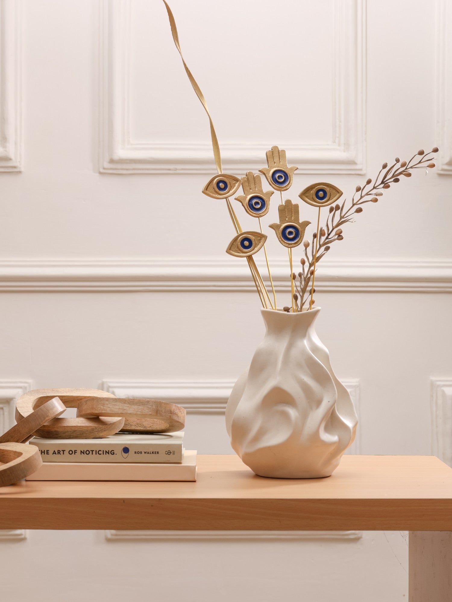 Golden Nazar Protection Metal Sticks