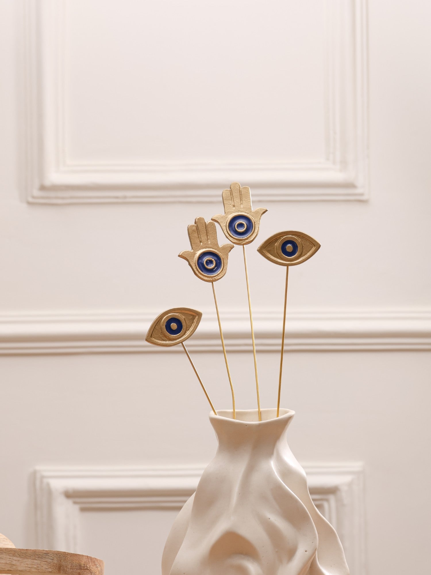 Golden Nazar Protection Metal Sticks